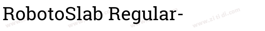 RobotoSlab Regular字体转换